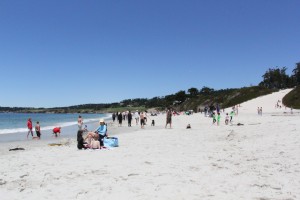 Carmel's white sandy beach